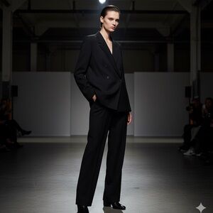 TANYA TAYLOR TNT black light weight notch lapel cotton linen blazer oversized 10